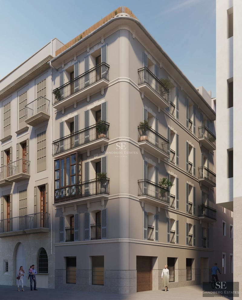 Exterior view of a modern villa with infinity pool, lush garden, large windows, and minimalist architectural design.