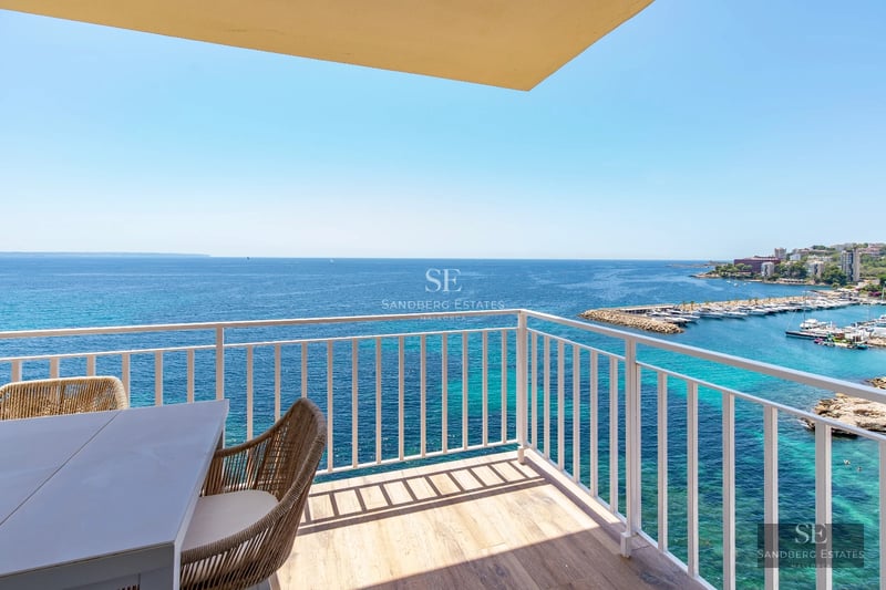Exterior view of a modern house with a pool, terrace, and lush garden. Minimalist architectural design with large windows.