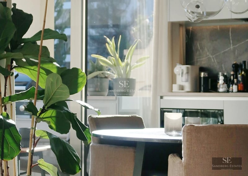 Exterior view of modern villa featuring infinity pool, lush vegetation, and contemporary architectural design. Natural lighting.