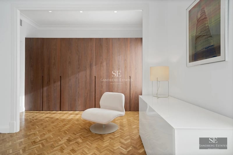 View of garden with infinity pool, impeccable lawn, and modern landscaping. Perfect for relaxing and enjoying.