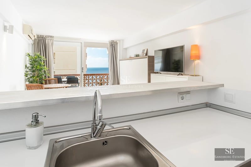 Spacious terrace with pool, sun loungers, and garden view. Modern architecture with large windows and minimalist design.