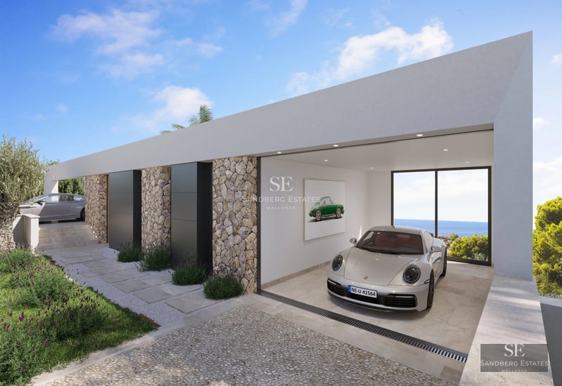 Expansive terrace featuring an infinity pool and panoramic views. Modern design, elegant furnishings, and lush garden. An oasis of tranquility.