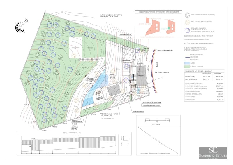 Exterior view of modern villa with infinity pool, lush garden, and minimalist architecture featuring large windows.